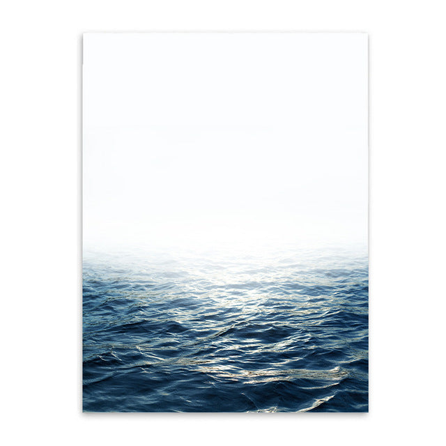 ocean view cotton canvas poster the scandique
