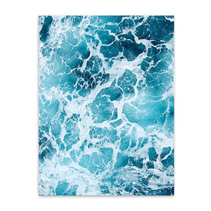 ocean wash cotton canvas poster the scandique