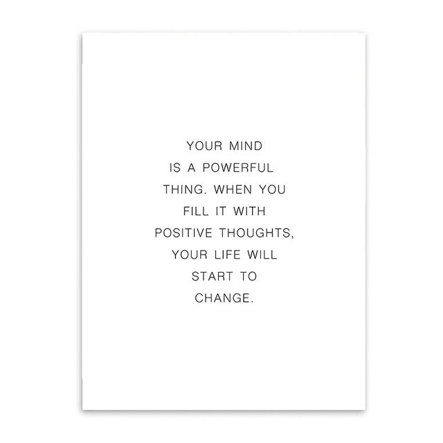 mind is a powerful thing cotton canvas poster the scandique