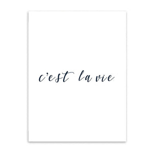 c'est la vie cotton canvas poster the scandique