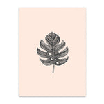 lime leaf cotton canvas poster the scandique