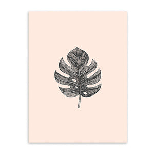 lime leaf cotton canvas poster the scandique