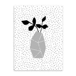 plant pot cotton canvas poster the scandique