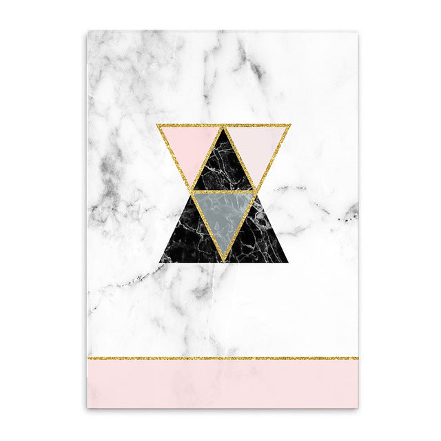 reversed arrows cotton canvas poster the scandique