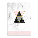 reversed arrows cotton canvas poster the scandique
