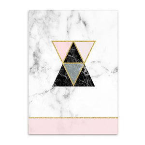 reversed arrows cotton canvas poster the scandique