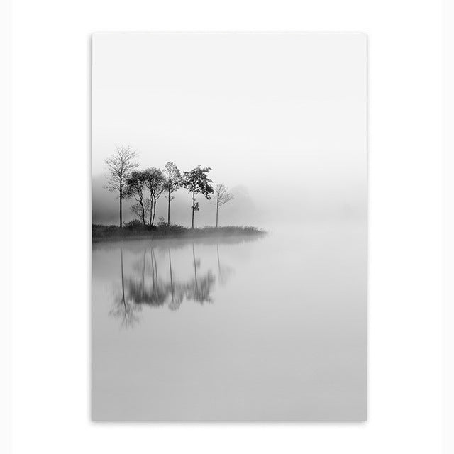 lonely trees cotton canvas poster the scandique