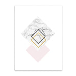 stacked diamonds cotton canvas poster the scandique