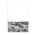 rocky beach cotton canvas poster the scandique