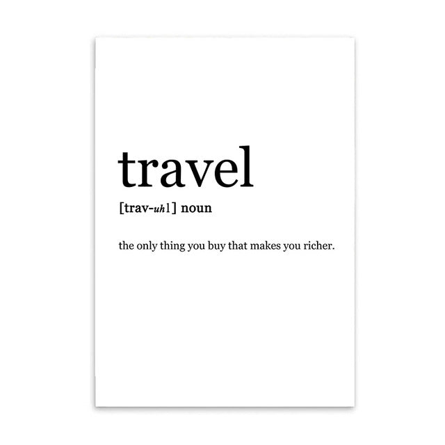 travel cotton canvas poster the scandique
