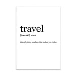 travel cotton canvas poster the scandique