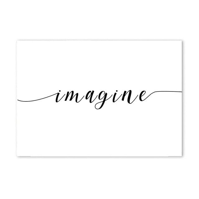 imagine cotton canvas poster the scandique