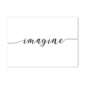 imagine cotton canvas poster the scandique
