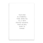 positive thinking cotton canvas poster the scandique