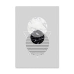 varied circles cotton canvas poster the scandique