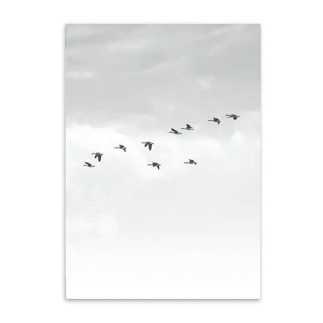 birds in the sky poster cotton canvas the scandique