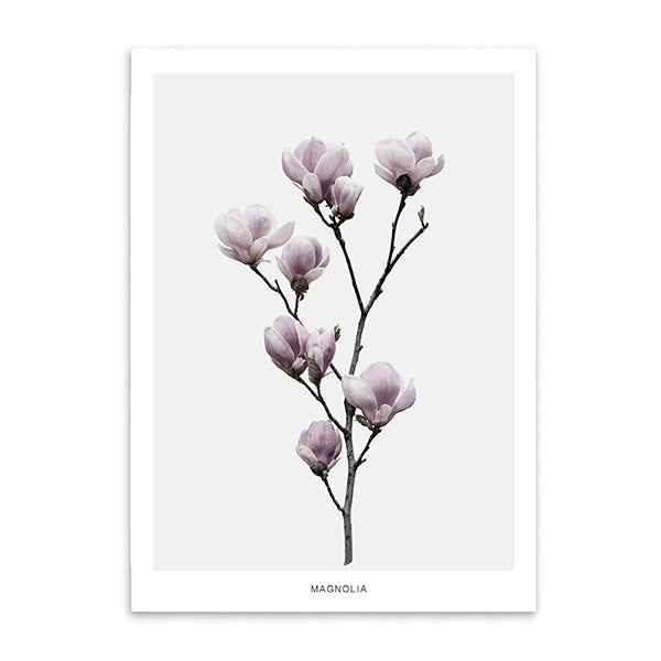 magnolia cotton canvas poster the scandique