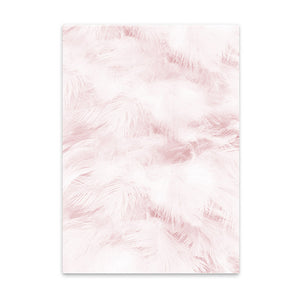 featherbed cotton canvas poster the scandique