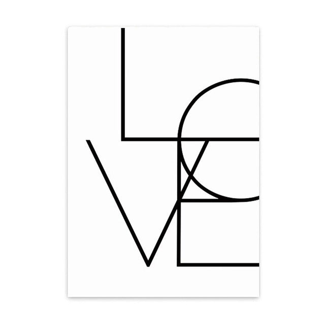 love cotton canvas poster the scandique