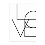 love cotton canvas poster the scandique