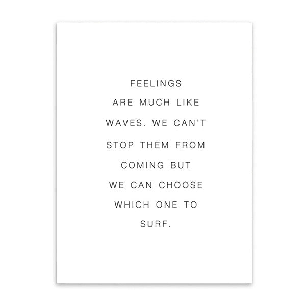 feelings are like waves cotton canvas poster the scandique