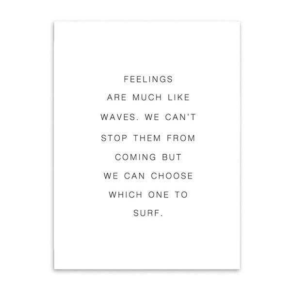 feelings are like waves cotton canvas poster the scandique